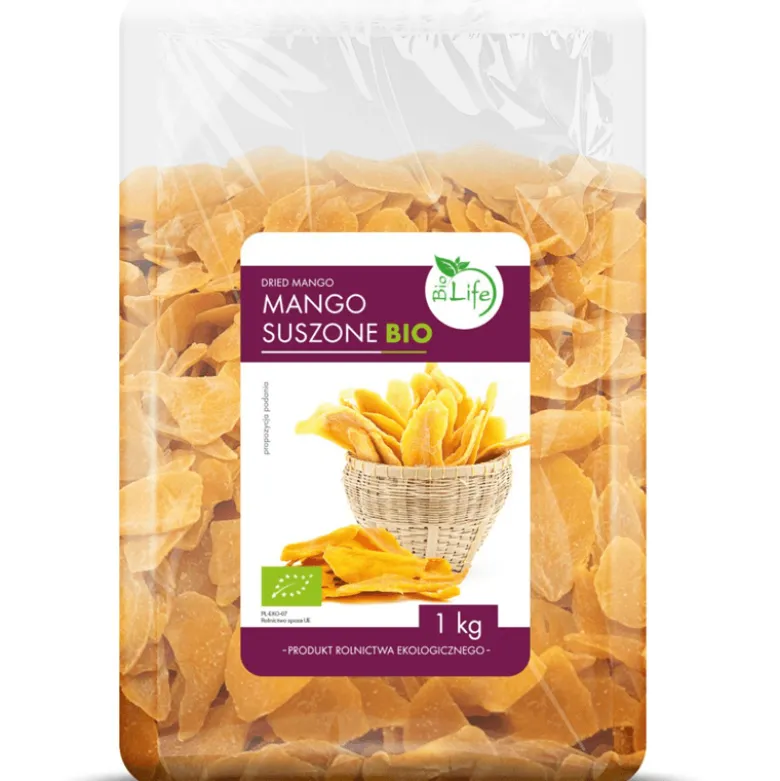 Mango suszone plastry bez cukru BIO 1000 g
