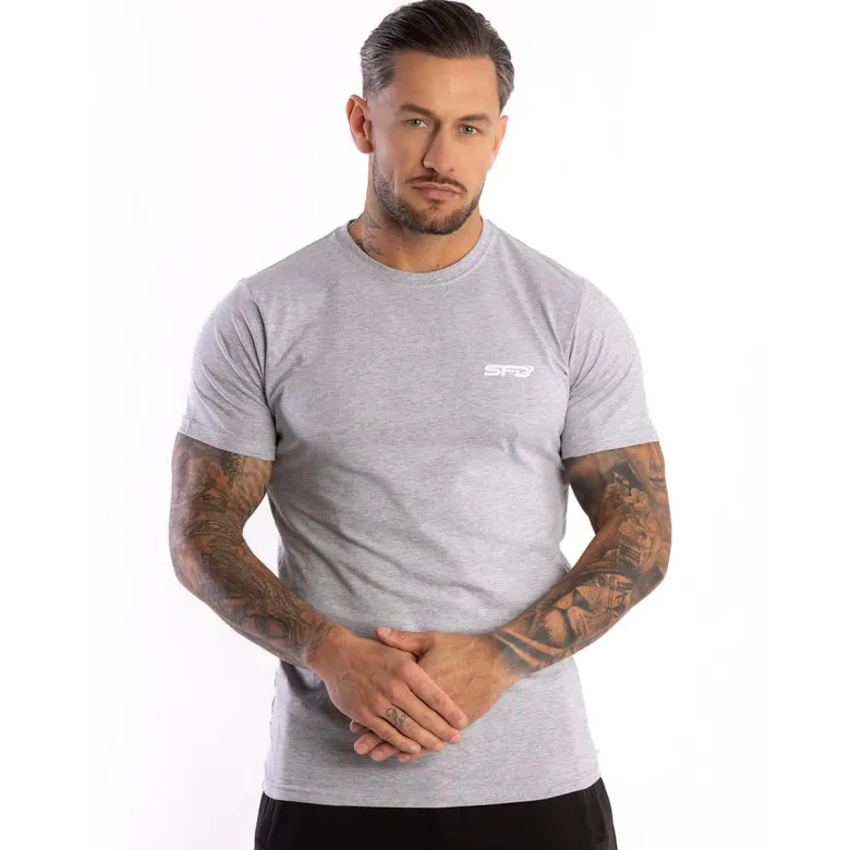 Męski T-SHIRT Premium Grey Melange 1szt
