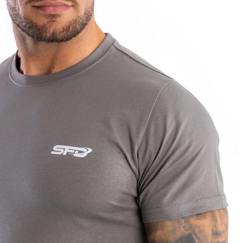 Męski T-SHIRT Premium Grey Steel 1szt