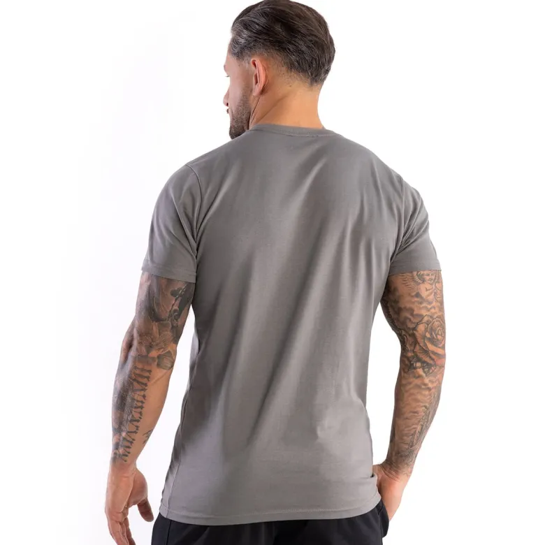 Męski T-SHIRT Premium Grey Steel 1szt