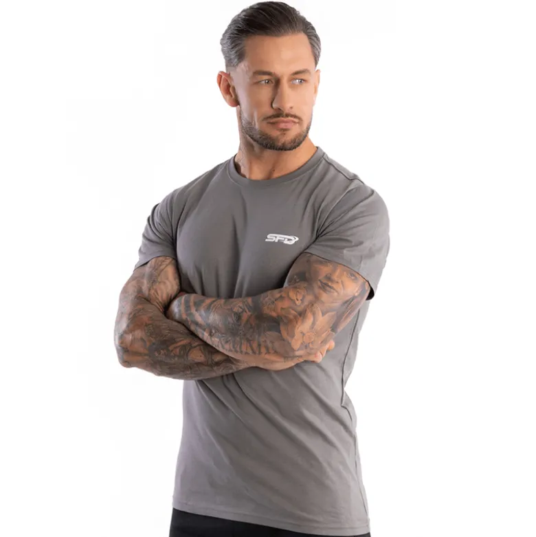 Męski T-SHIRT Premium Grey Steel 1szt
