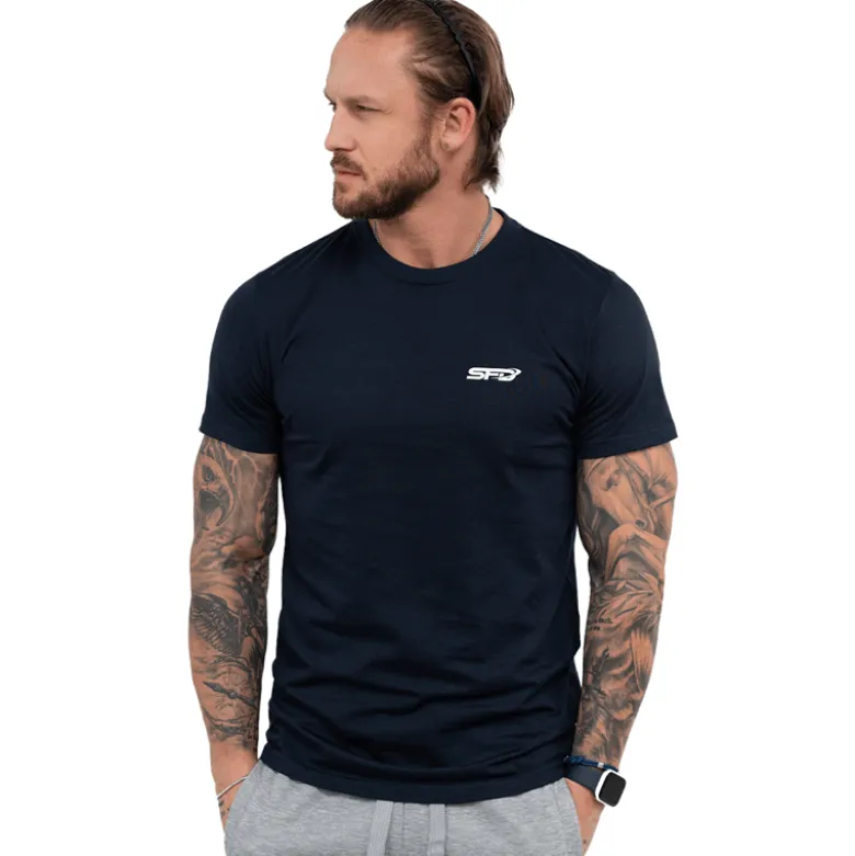 Męski T-SHIRT Premium Navy Blue 1szt