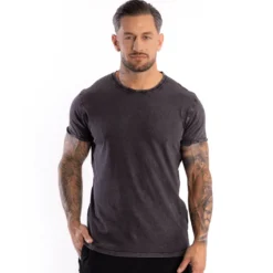 Męski T-SHIRT Rubbed Black 1szt