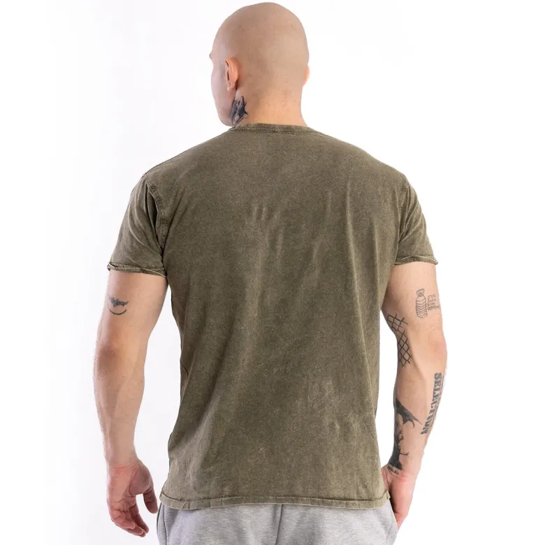 Męski T-SHIRT Rubbed Green 1szt