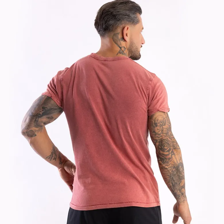 Męski T-SHIRT Rubbed Red 1szt