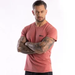 Męski T-SHIRT Rubbed Red 1szt