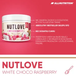 NUTLOVE White Choco Raspberry 500g