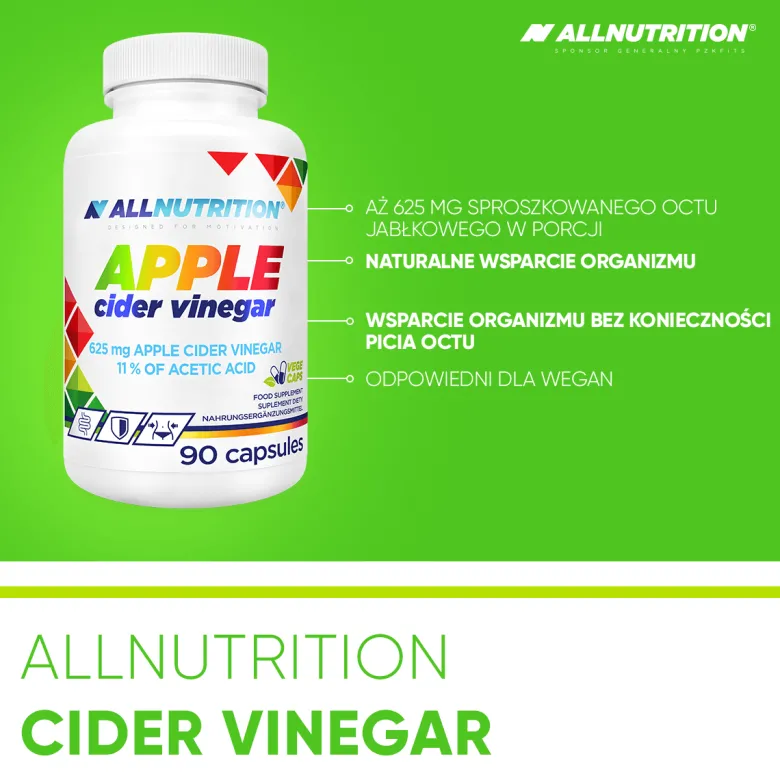 Ocet jabłkowy sproszkowany (Apple cider vinegar) 90 kapsułek
