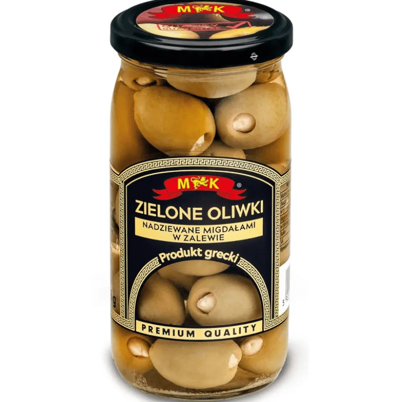 Oliwki zielone nadziewane migdałami w zalewie 350g