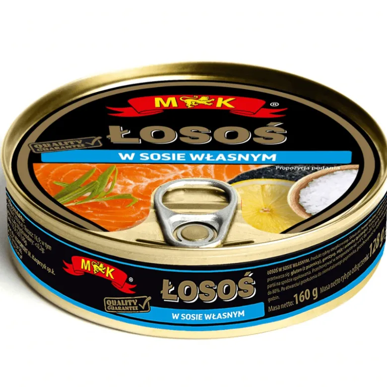 Łosoś w sosie własnym 160g