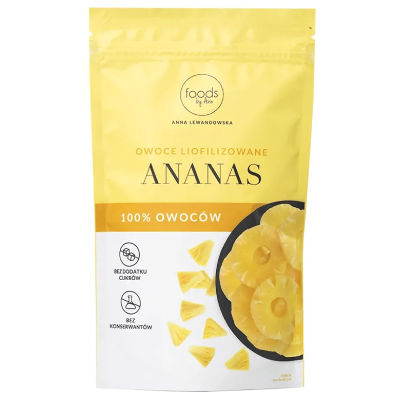 Owoce Liofilizowane – Ananas 100g