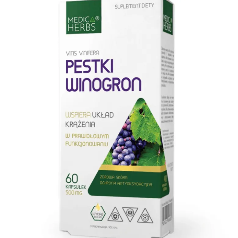 Pestki Winogron 60 kapsułek