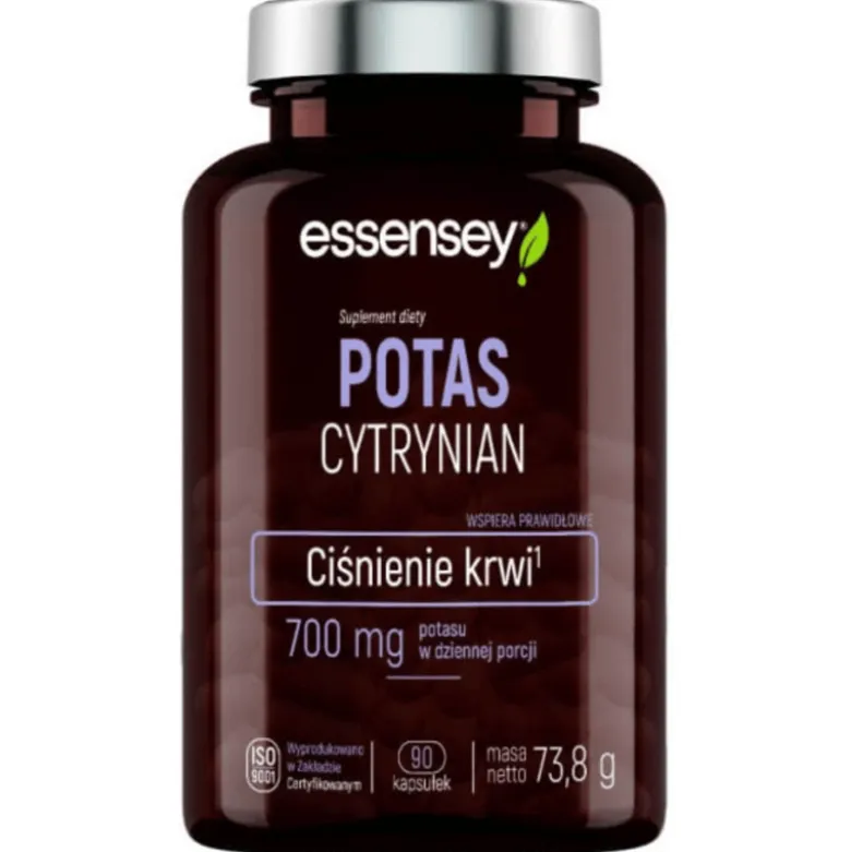 Potas Cytrynian 90 kapsułek