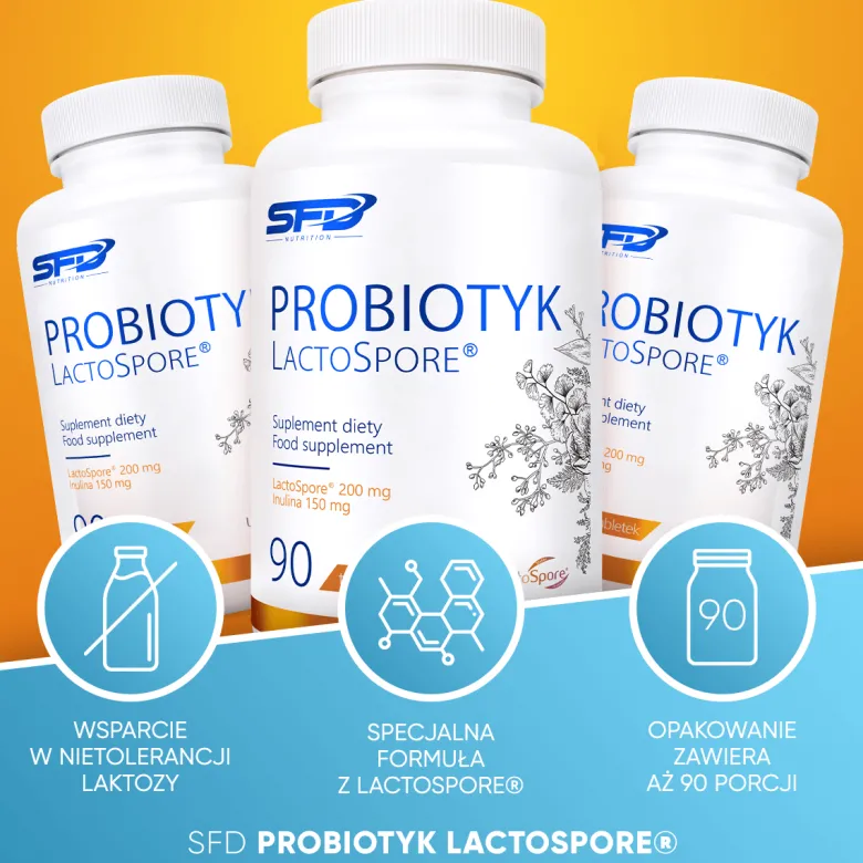 Probiotyk Lactospore 90 tabletek