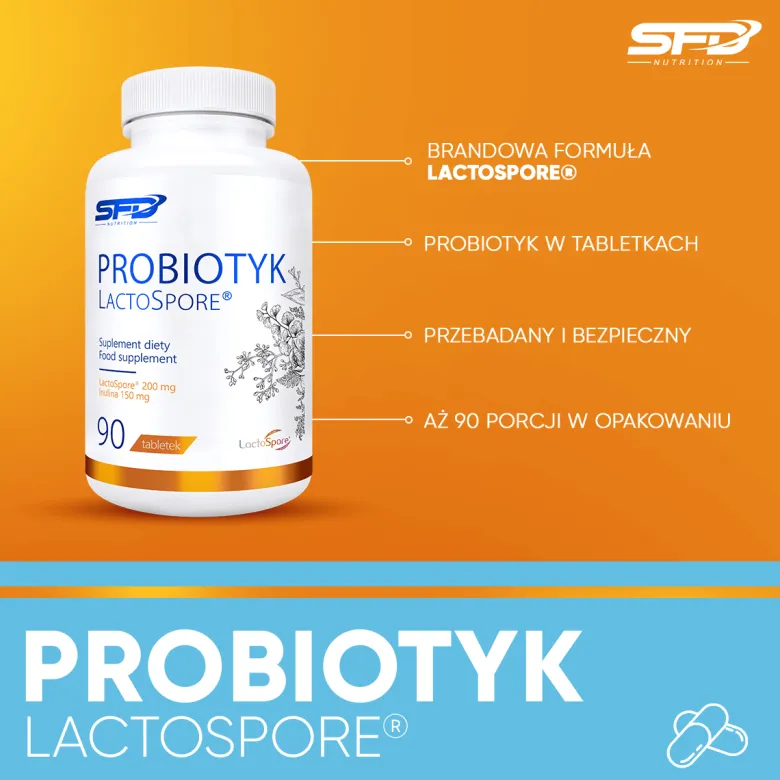Probiotyk Lactospore 90 tabletek