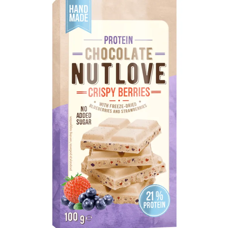 Protein Chocolate Nutlove Crispy Berries 100g