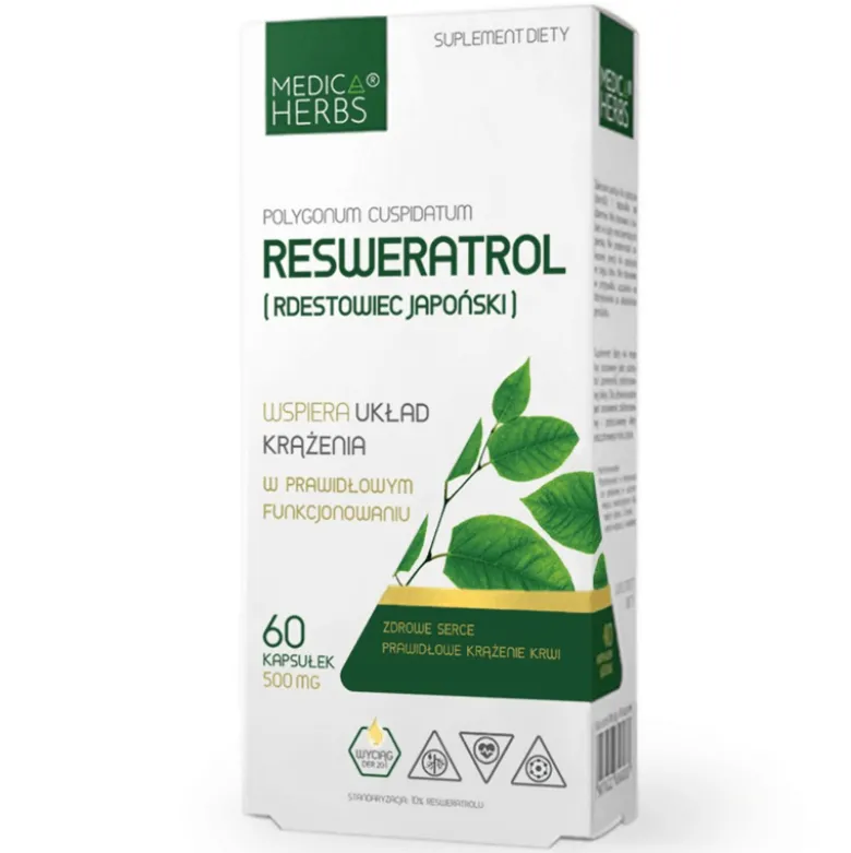 Resweratrol (Rdestowiec Japoński) 60 kapsułek