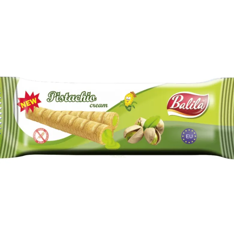Rurki Kukurydziane Nadziewane Kremem Bezglutenowe 18g