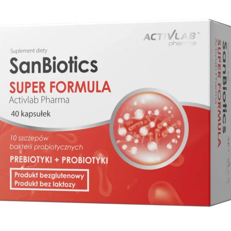 SanBiotics SUPER FORMULA 40 kapsułek