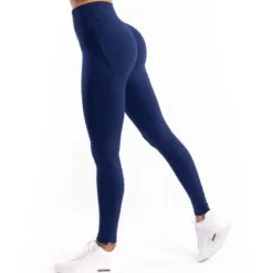 Seamless Leggings Push UP Blue 1szt