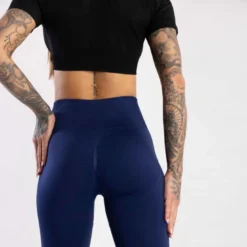 Seamless Leggings Push UP Blue 1szt