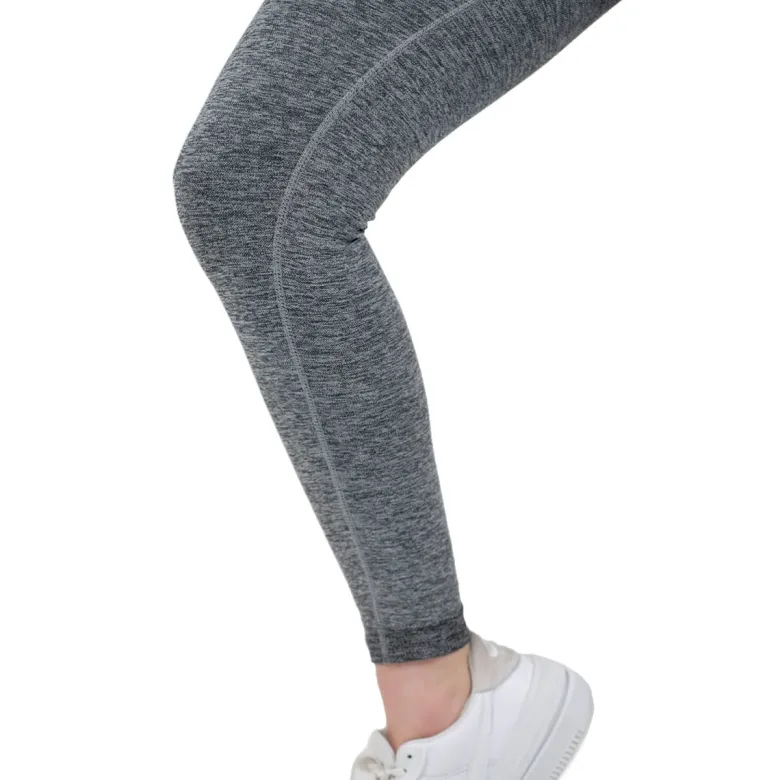 Seamless Leggings Push UP Grey Melange 1szt