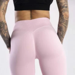 Seamless Leggings Push UP Pink 1szt