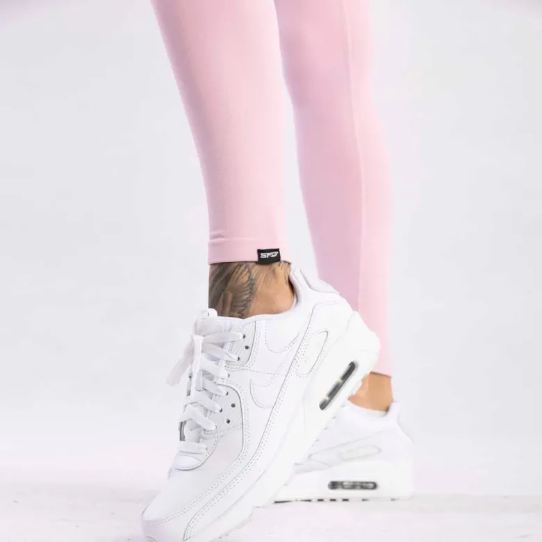 Seamless Leggings Push UP Pink 1szt