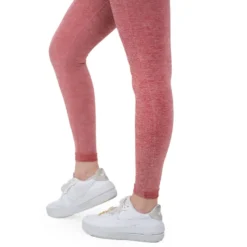 Seamless Leggings Push UP Red Melange 1szt
