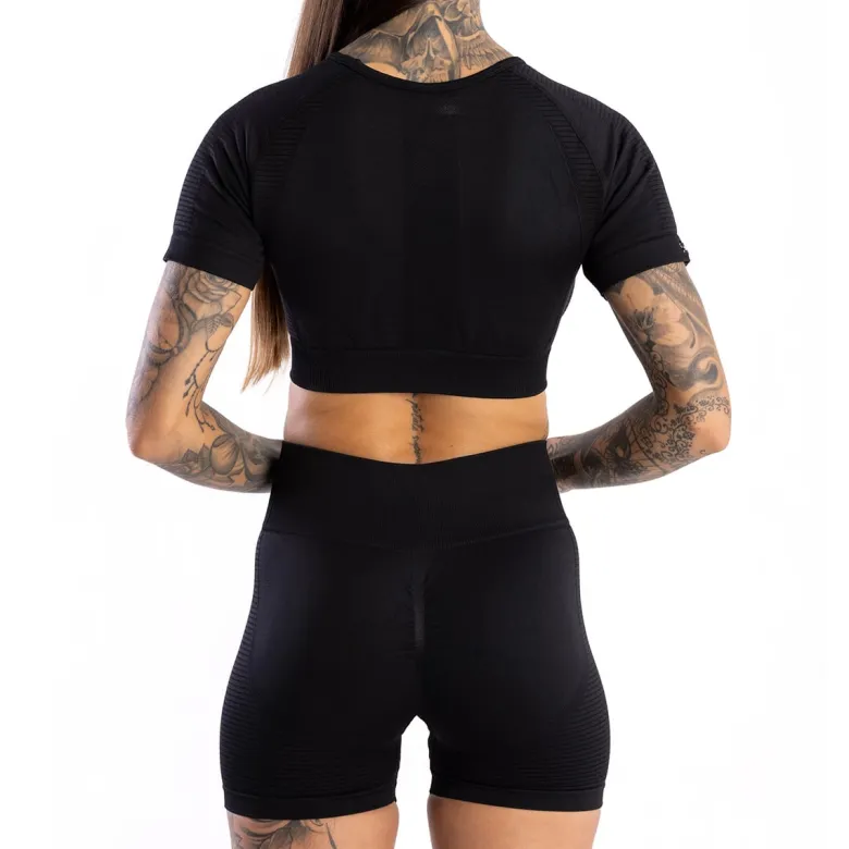 Seamless Shorts Push UP Black 05 1 szt