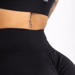 Seamless Shorts Push UP Black 05 1 szt