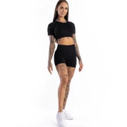 Seamless Shorts Push UP Black 05 1 szt