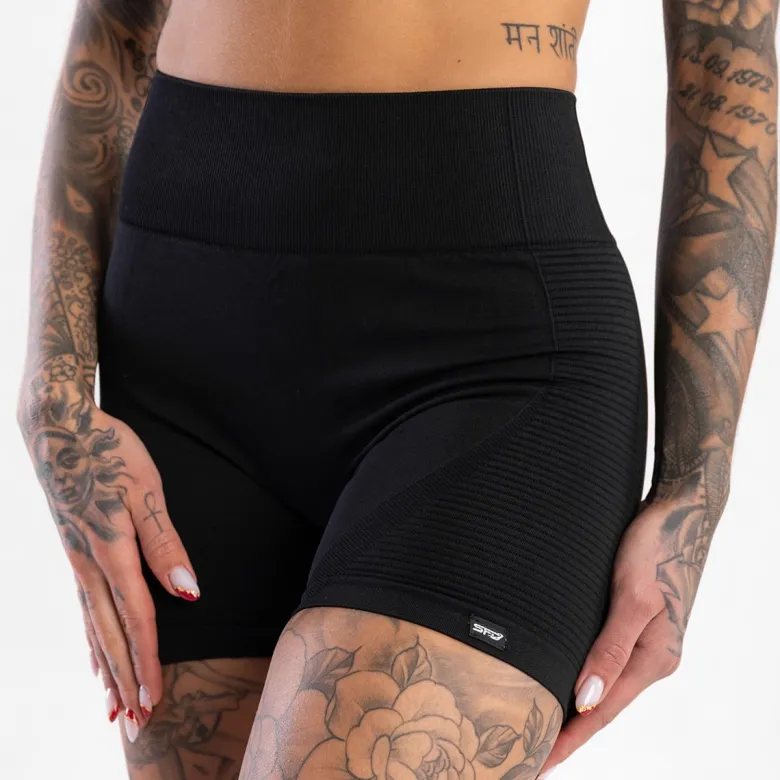 Seamless Shorts Push UP Black 05 1 szt