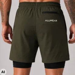 Spodenki Runner 2w1 KHAKI 1 szt.