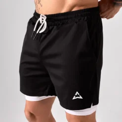 Spodenki 2w1 BLACK-WHITE 1 szt.