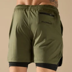 Spodenki 2w1 OLIVE 1 szt.