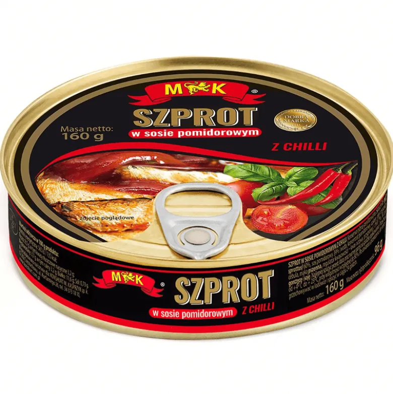 Szprot w sosie pomidorowym z chilli 160g