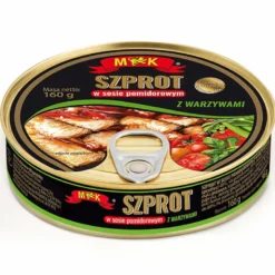 Szprot w sosie pomidorowym z warzywami 160g