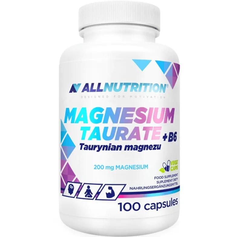 Taurynian magnezu + witamina B6 (Magnesium Taurate+B6) 100 kapsułek
