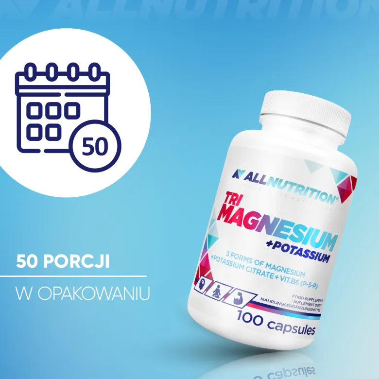 Tri Magnesium + Potassium 100 kapsułek