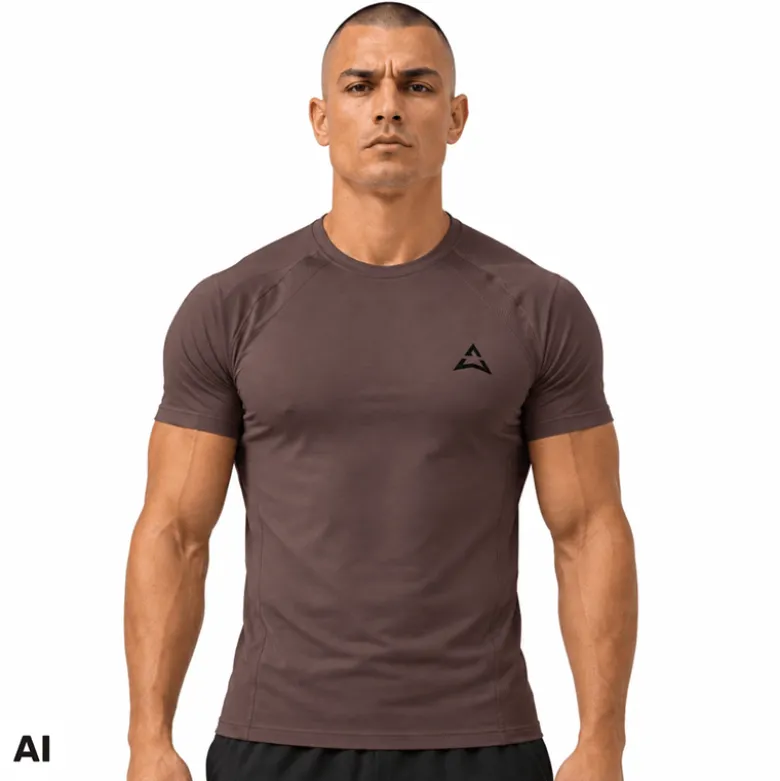 T-shirt Basic BROWN 1 szt.