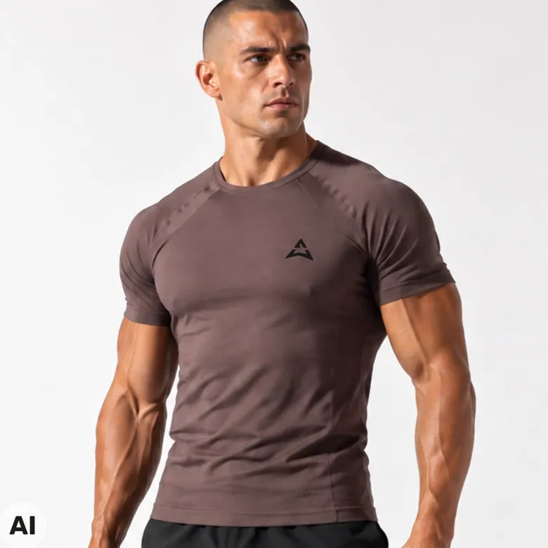 T-shirt Basic BROWN 1 szt.