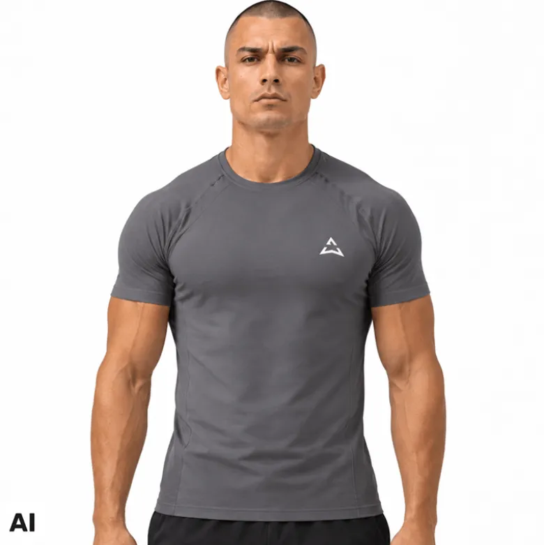 T-shirt Basic GREY MELANGE 1 szt.