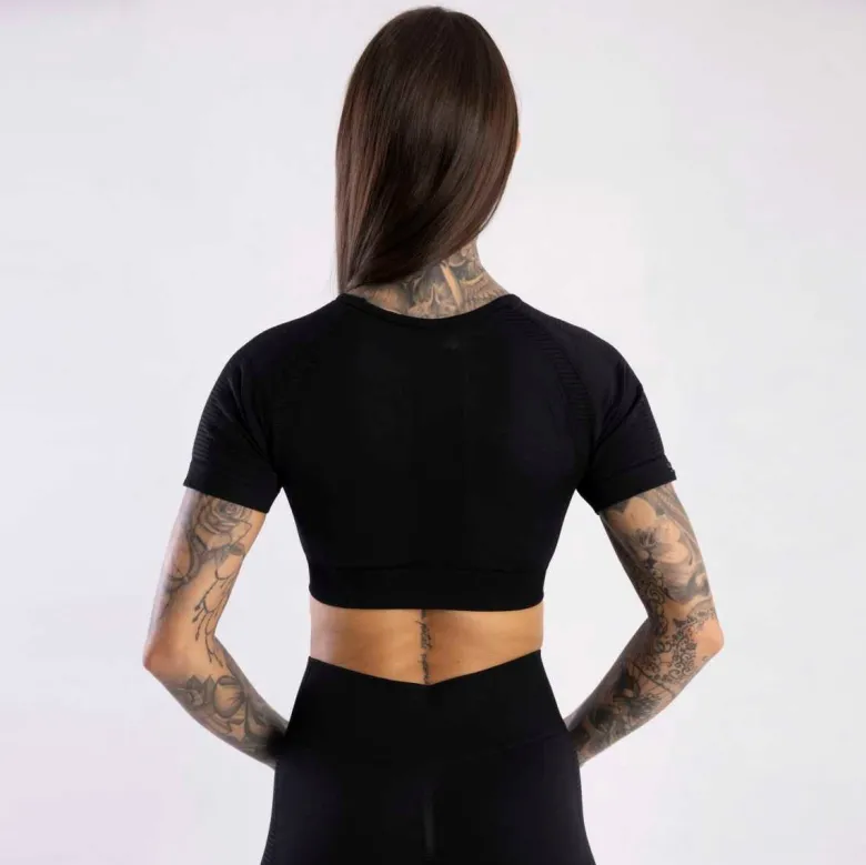 T-Shirt Short-Sleeved Black 1 szt