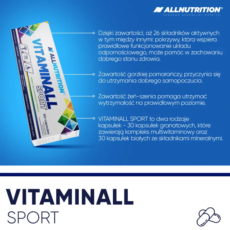 VitaminALL SPORT 60 kapsułek