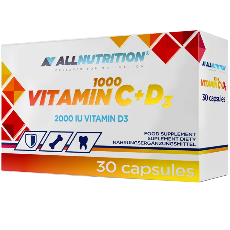 Vitamin C 1000 mg + D3 30 kapsułek