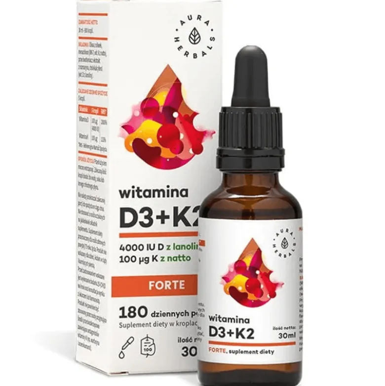 Witamina D3 + K2MK7 FORTE krople 30ml