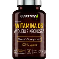 Witamina D3 w oleju z krokosza 120 kapsułek