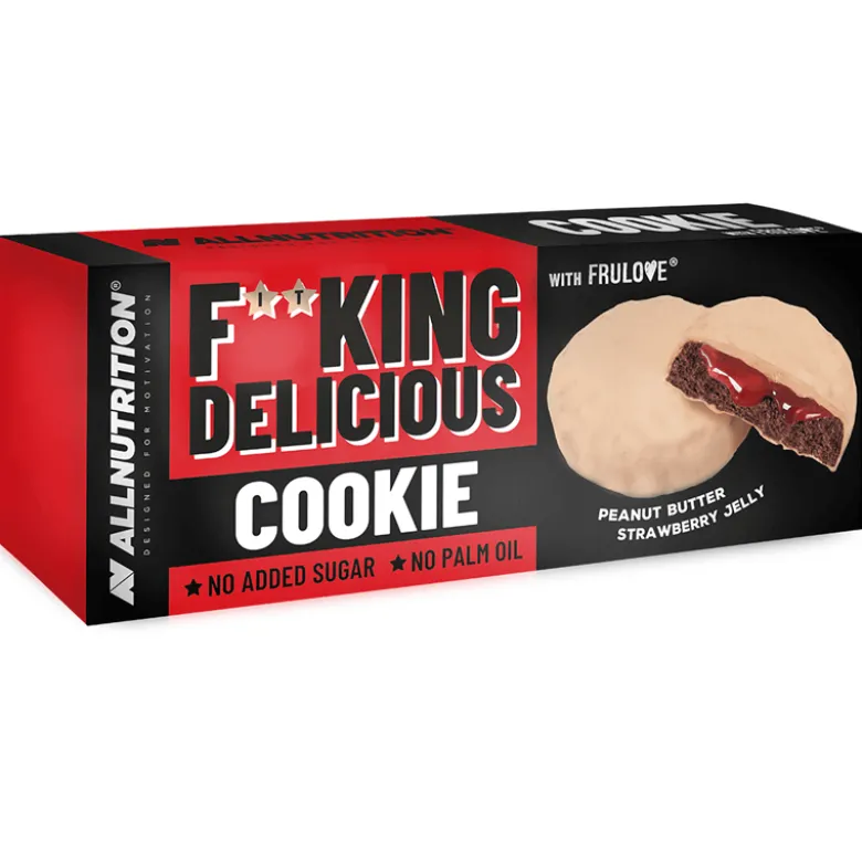 6 x Fitking Cookie Peanut Butter Strawberry Jelly 128g