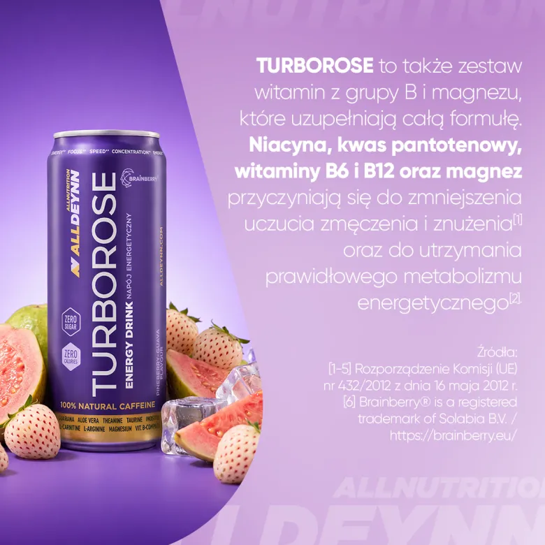 12 X TURBOROSE Energy Drink 330ML